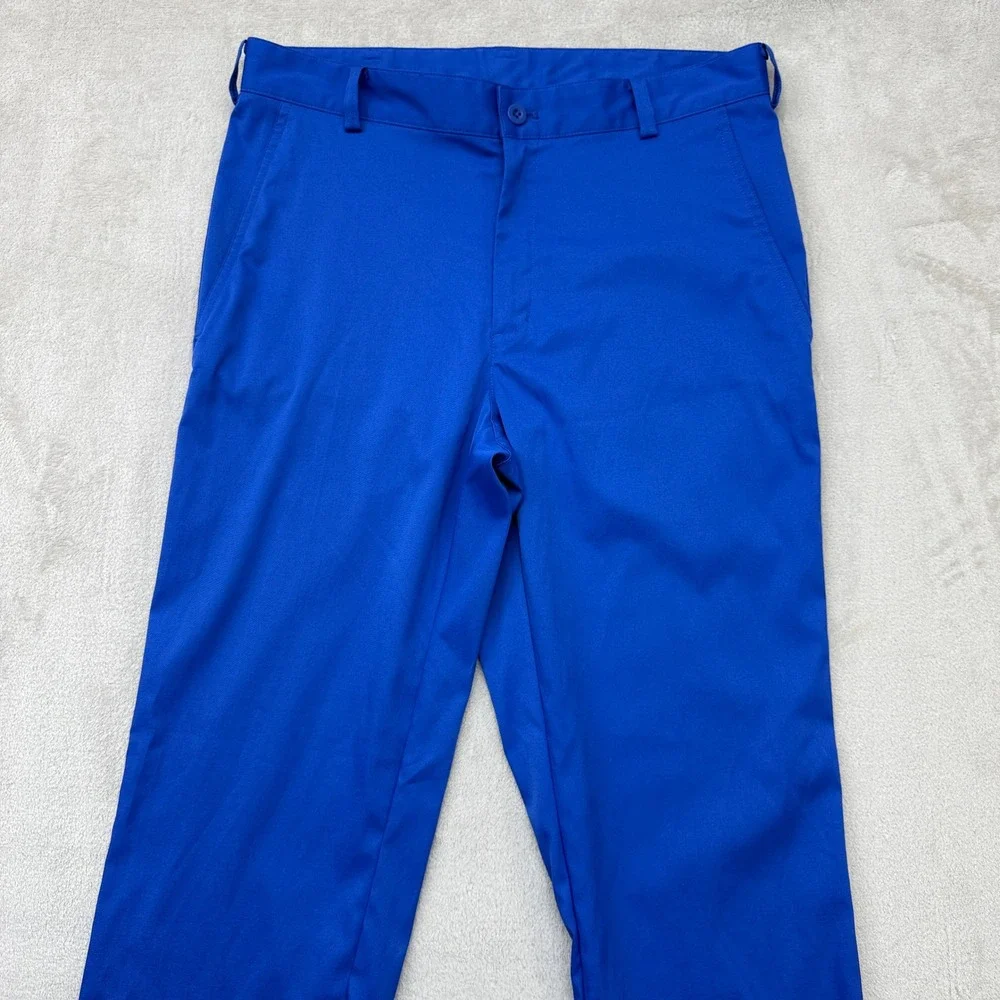 Nike‎ Golf Dri-Fit Pants Mens 30x30 Royal Blue Flat Front Performance Stretch